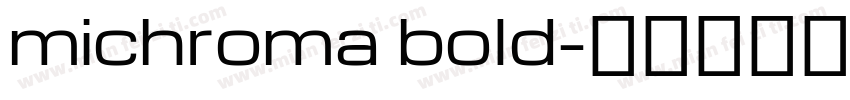 michroma bold字体转换